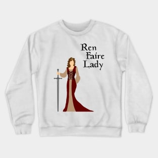 Ren Faire Lady (light) Crewneck Sweatshirt